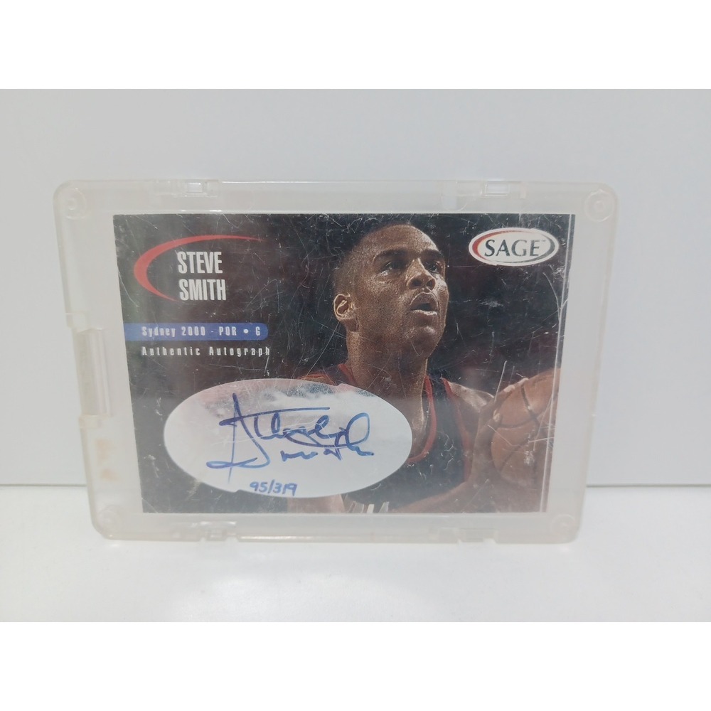 2000 Sage Rookie Autograph Red #A45 Steve Smith NBA 95/319